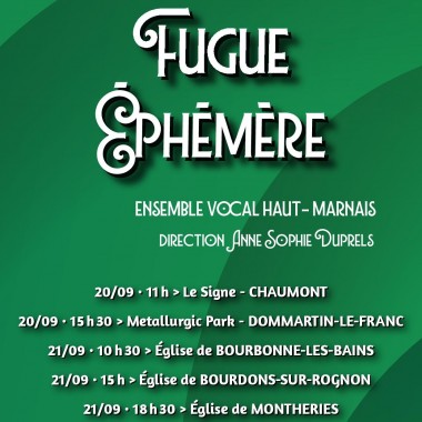 Flyer Fugue Éphémère © Arts Vivants 52